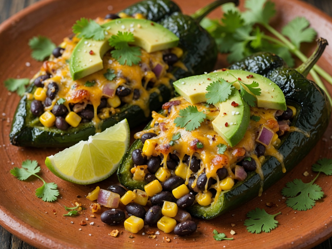 Mexicaanse gevulde paprika